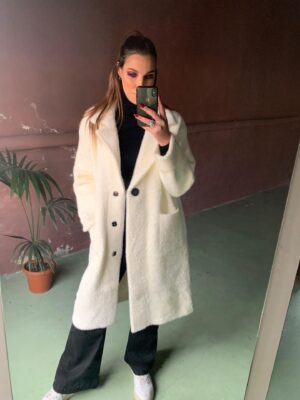 CAPPOTTO BIANCO PELO