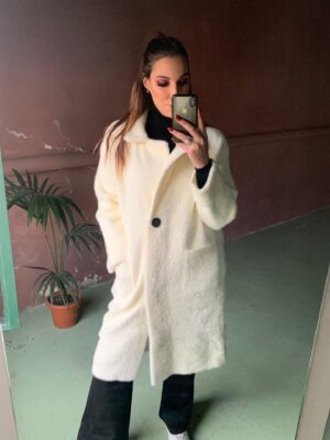 CAPPOTTO BIANCO PELO