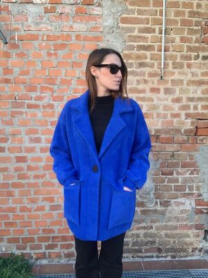 CAPPOTTINO PELO BLU ELETTRICO