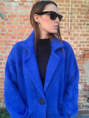 CAPPOTTINO PELO BLU ELETTRICO