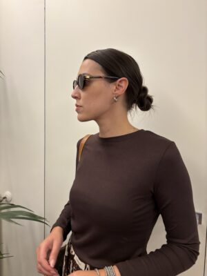 MAGLIA BASIC MARRONE