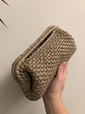 CLUTCH BAGUETTE ECOPELLE BEIGE