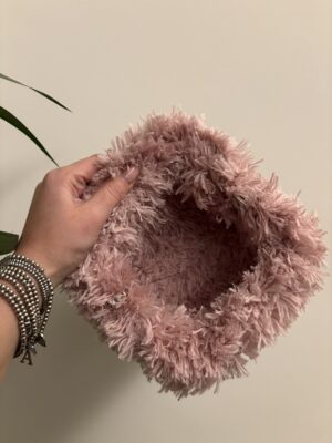 MINI CLUTCH PELO ROSA